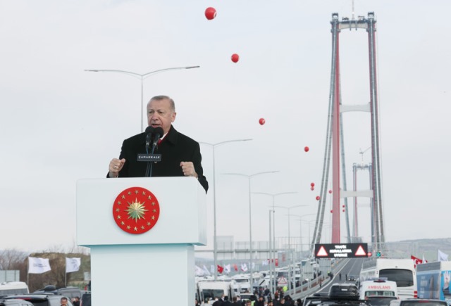 Cumhurbaşkanı Erdoğan, 1915 Çanakkale Köprüsü’nün açılışını